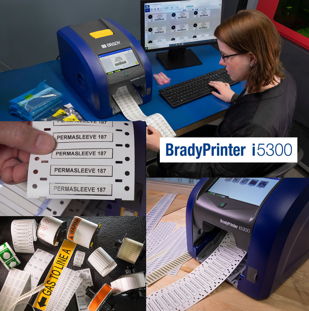 Mit Etikettendrucker Brady i5300 Kabelbäume schnell kennzeichnen Mit Etikettendrucker Brady i5300 Kabelbäume schnell kennzeichnen
