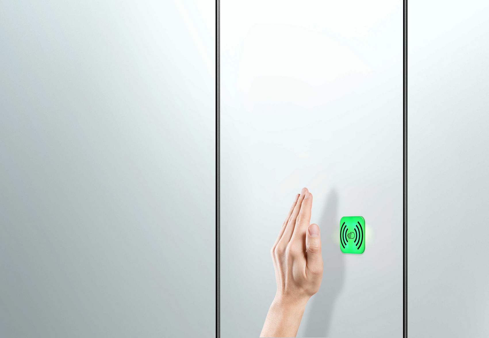 Das Look & Wave System ist mit einer LED-Sensortechnologie ausgestattet.