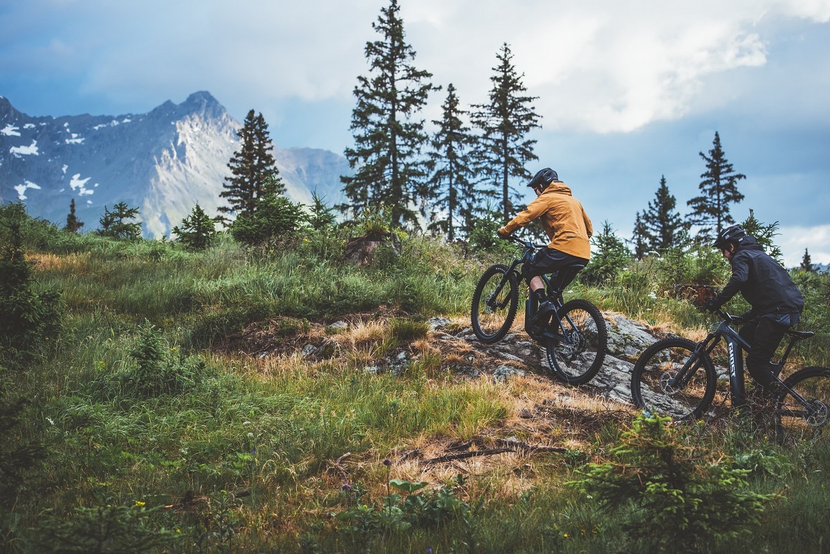 Trail mit E-MTB„E-Riot“von GHOST-Bikes (Die Bildrechte liegen bei dem Verfasser der Mitteilung.)