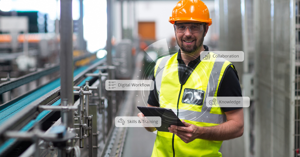 Mit smartem Skillmanagement steuert die Connected Worker Suite von Augmentir Industriearbeiter. (Bildquelle: Augmentir) Mit smartem Skillmanagement steuert die Connected Worker Suite von Augmentir Industriearbeiter. (Bildquelle: Augmentir)
