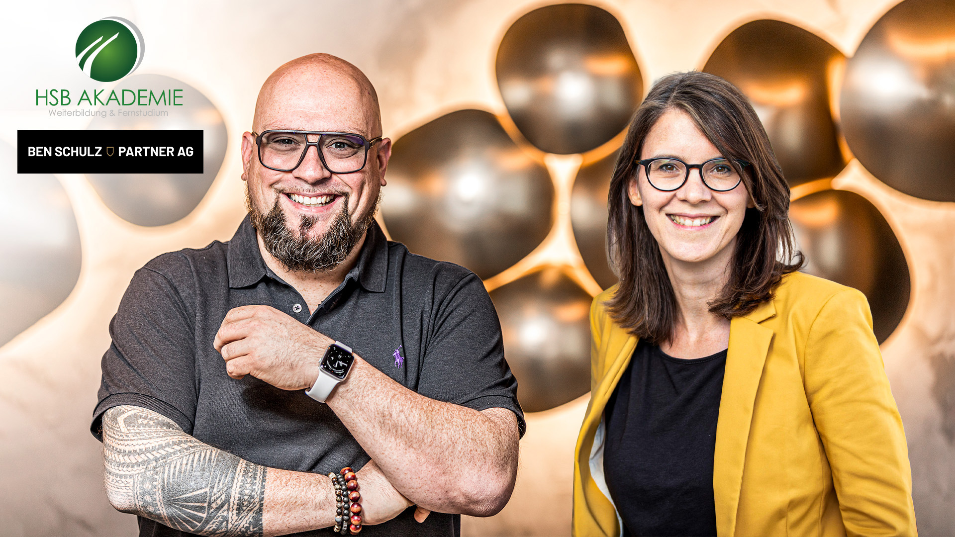 Die Personal Branding Experten Ben Schulz und Susanne Wagner bieten in Zusammenarbeit mit der HSB ab (Die Bildrechte liegen bei dem Verfasser der Mitteilung.)