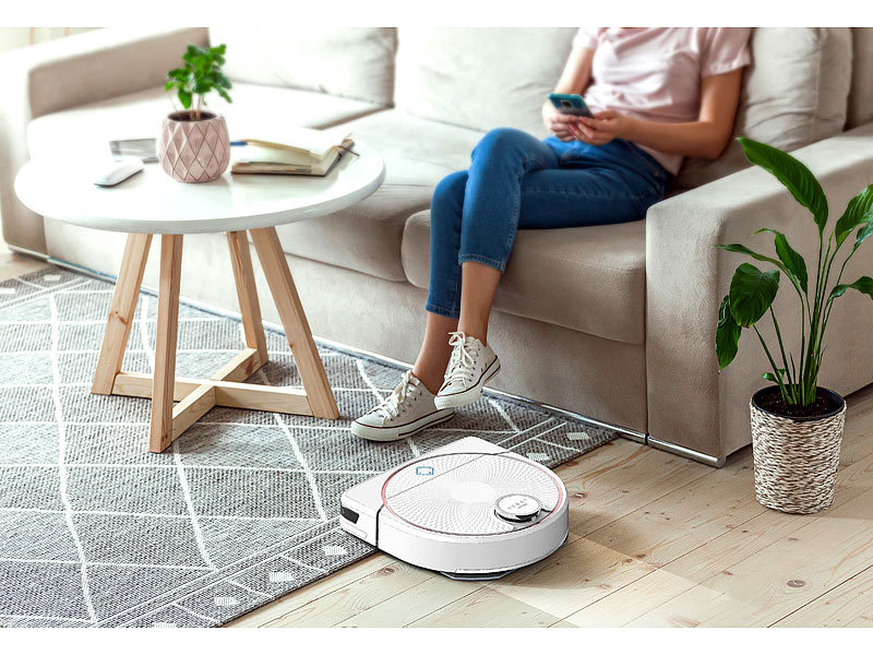 Sichler Exclusive HOBOT LEGEE D7 PCR-9000.app Multiroom-Wisch- und Saug-Roboter, www.pearl.de (Die Bildrechte liegen bei dem Verfasser der Mitteilung.) Sichler Exclusive HOBOT LEGEE D7 PCR-9000.app Multiroom-Wisch- und Saug-Roboter, www.pearl.de (Die Bildrechte liegen bei dem Verfasser der Mitteilung.)