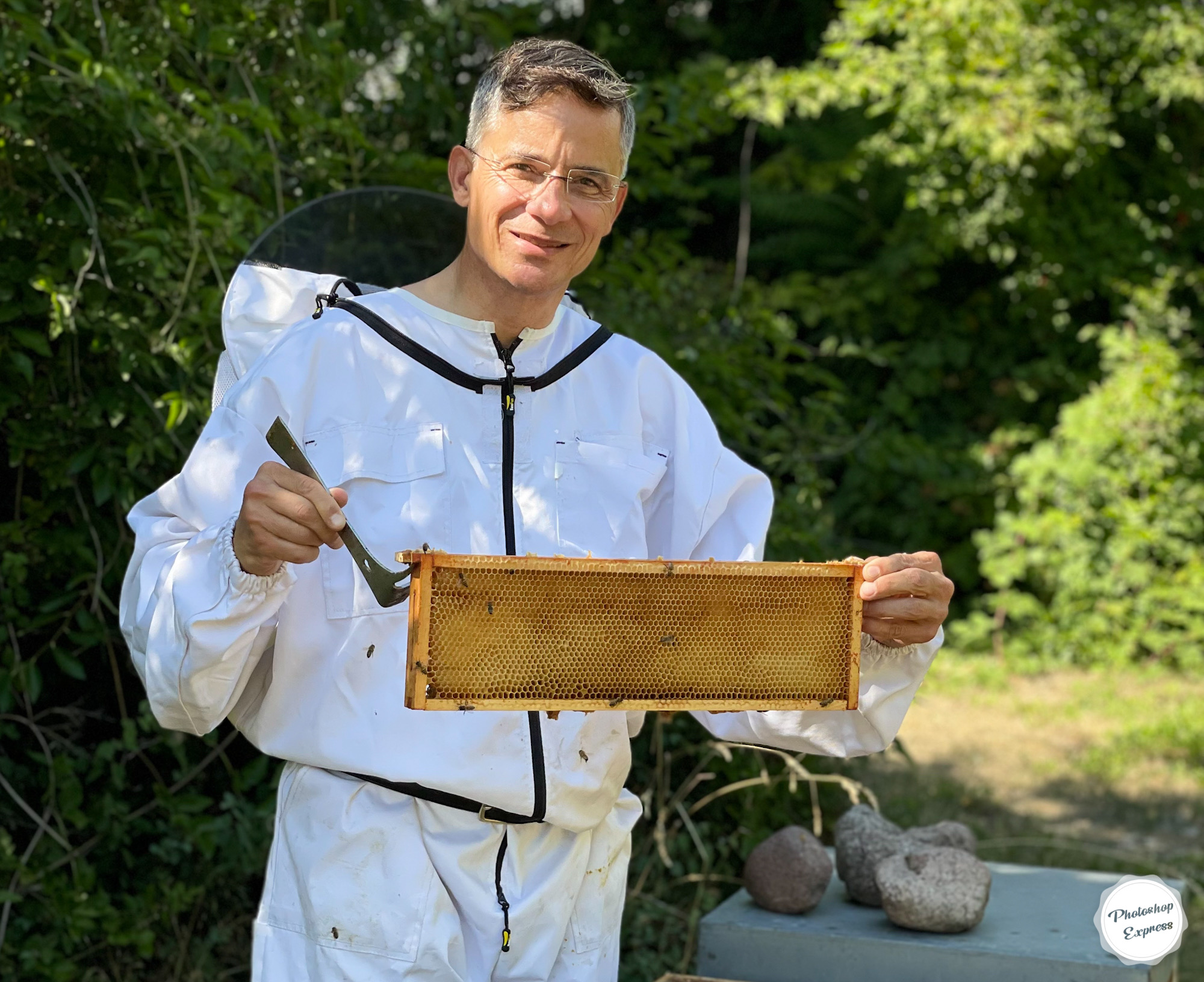 Rolf Slickers, Hobbyimker und Geschäftsführer der Servitex GmbH.