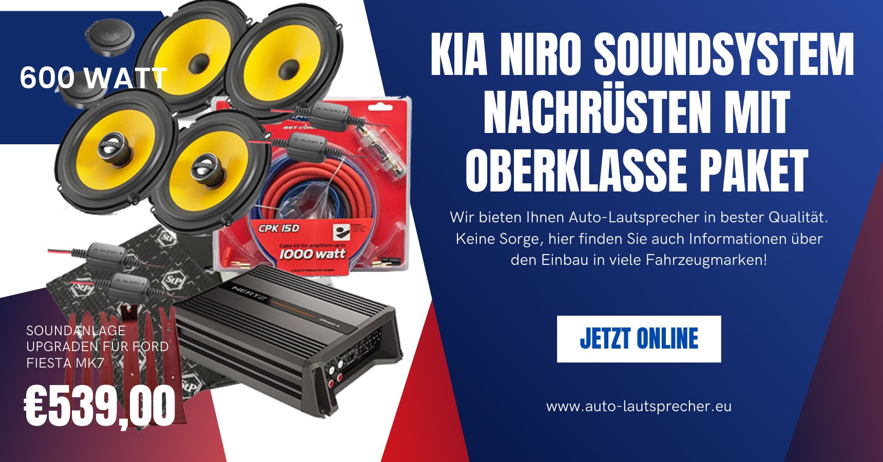 Kia Niro Soundsystem nachrüsten mit Oberklasse Paket (Die Bildrechte liegen bei dem Verfasser der Mitteilung.)