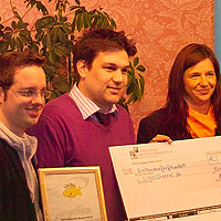 Sebastian Kübler (econsor), Jan Knauf (CrossChannel.de) und Katrin Göring-Eckardt (MdB)