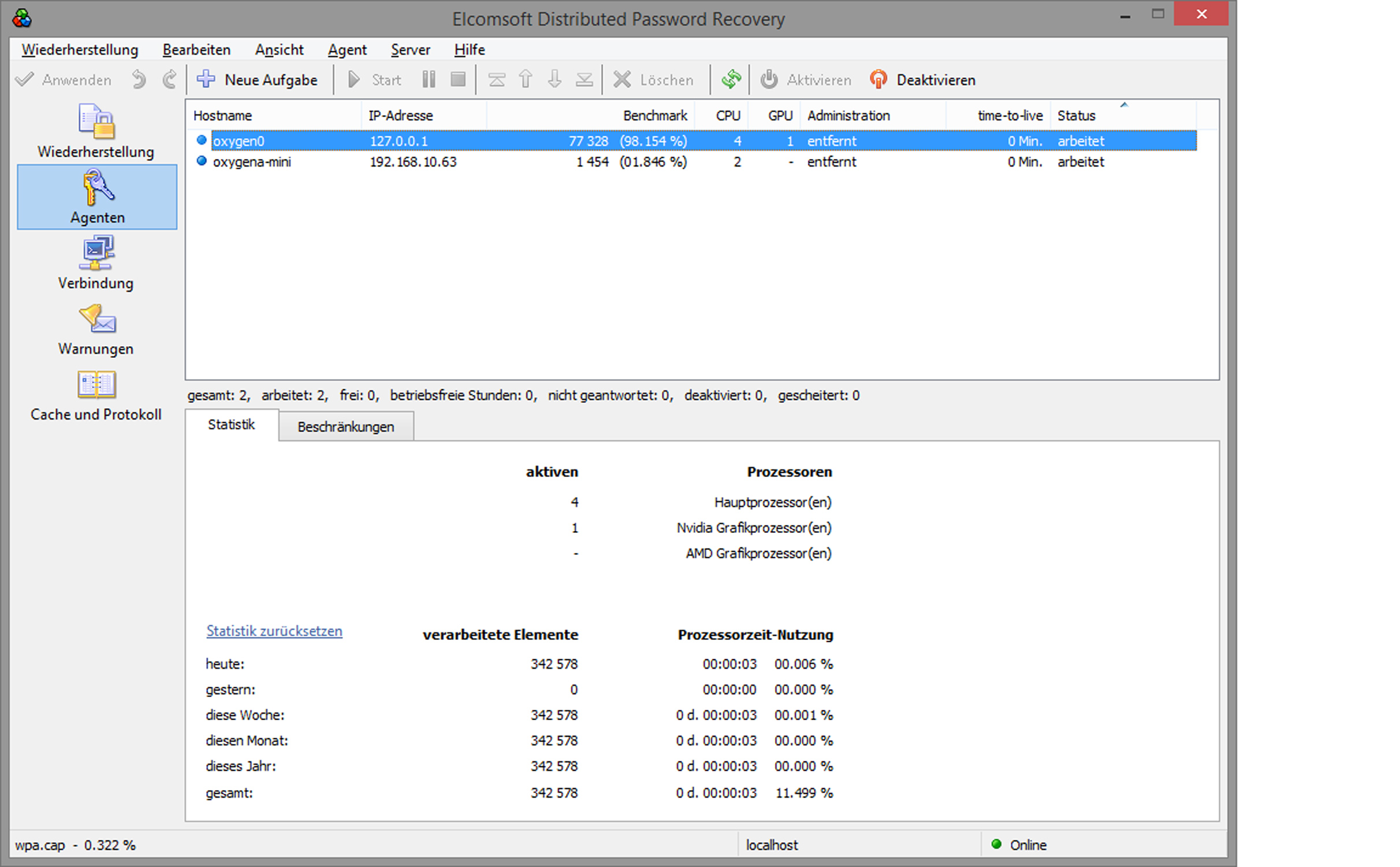 Elcomsoft Distributed Password Recovery (EDPR)