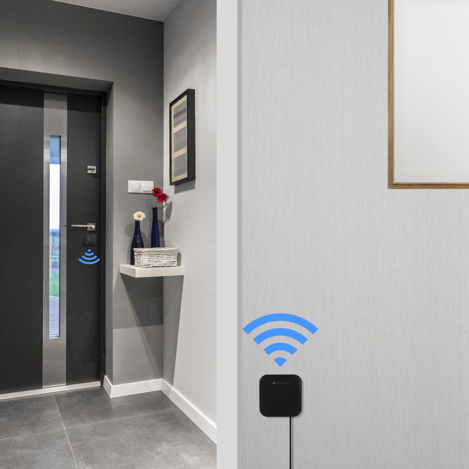 VisorTech WLAN-Gateway RC-100.door für elektronische Tür-Schließzylinder, App, www.pearl.de (Die Bildrechte liegen bei dem Verfasser der Mitteilung.) VisorTech WLAN-Gateway RC-100.door für elektronische Tür-Schließzylinder, App, www.pearl.de (Die Bildrechte liegen bei dem Verfasser der Mitteilung.)