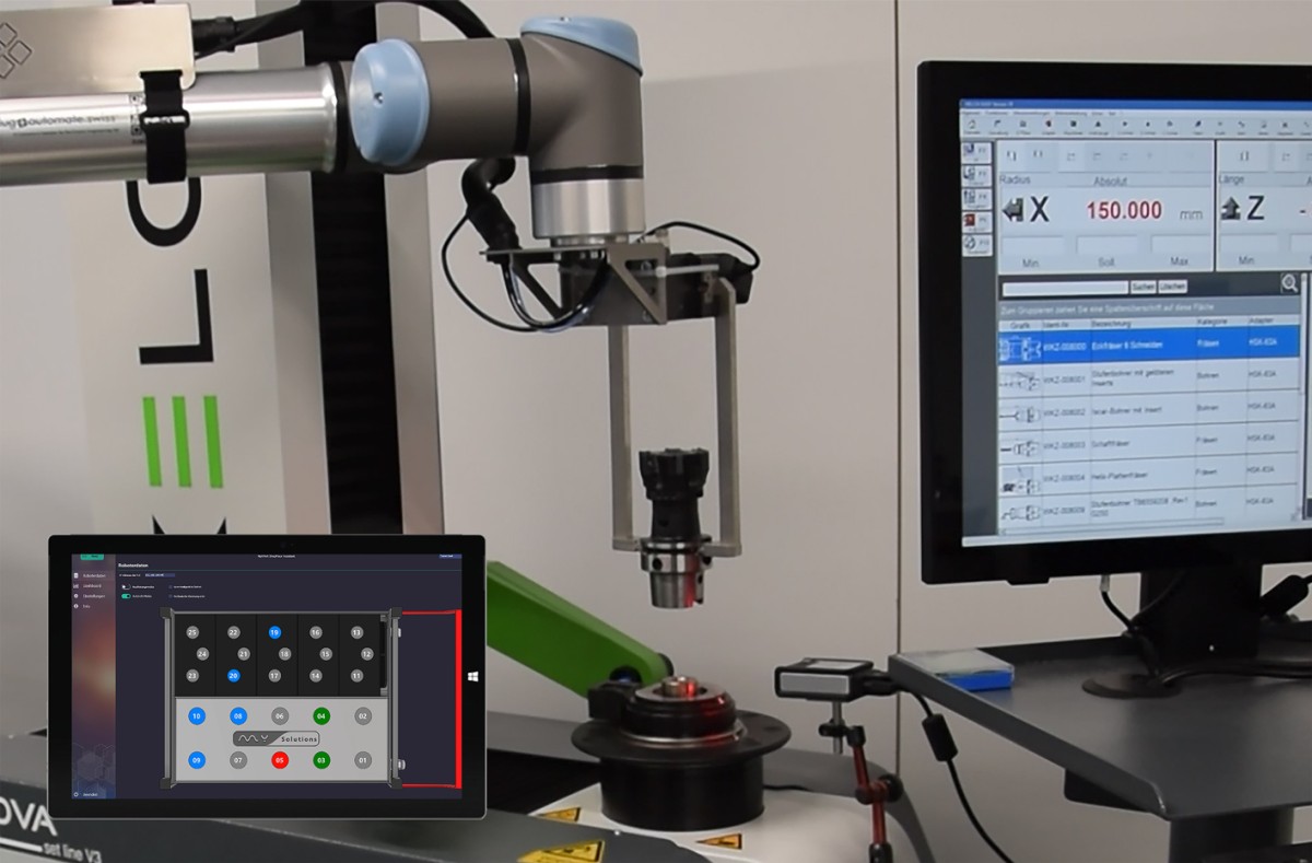Vorschau auf die AMB: Einführung einer automatisierten Komplettwerkzeugvermessung. (© MySolutions AG) Vorschau auf die AMB: Einführung einer automatisierten Komplettwerkzeugvermessung. (© MySolutions AG)