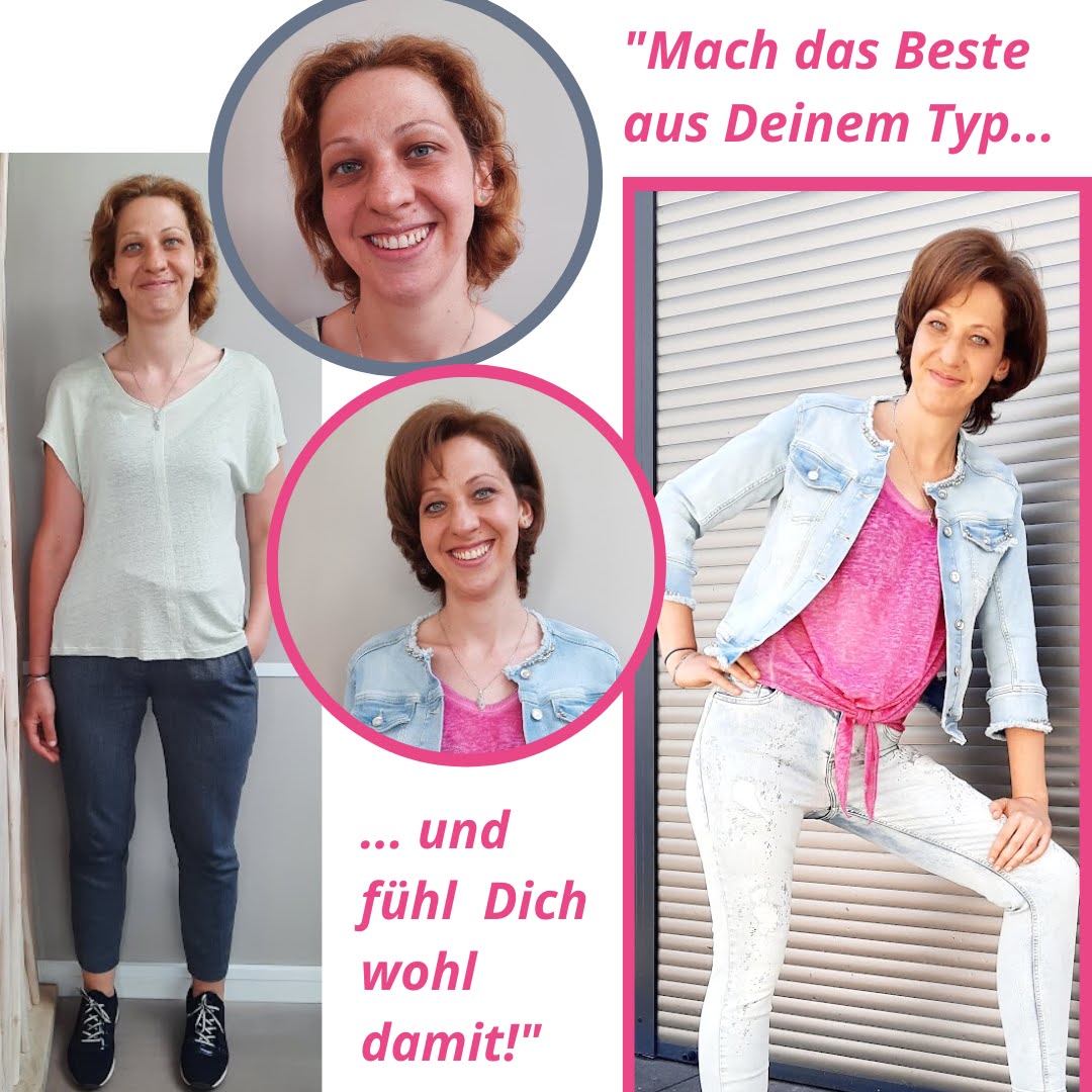 Umgestylte Frau Vorher-& Nachherfoto (Die Bildrechte liegen bei dem Verfasser der Mitteilung.) Umgestylte Frau Vorher-& Nachherfoto (Die Bildrechte liegen bei dem Verfasser der Mitteilung.)