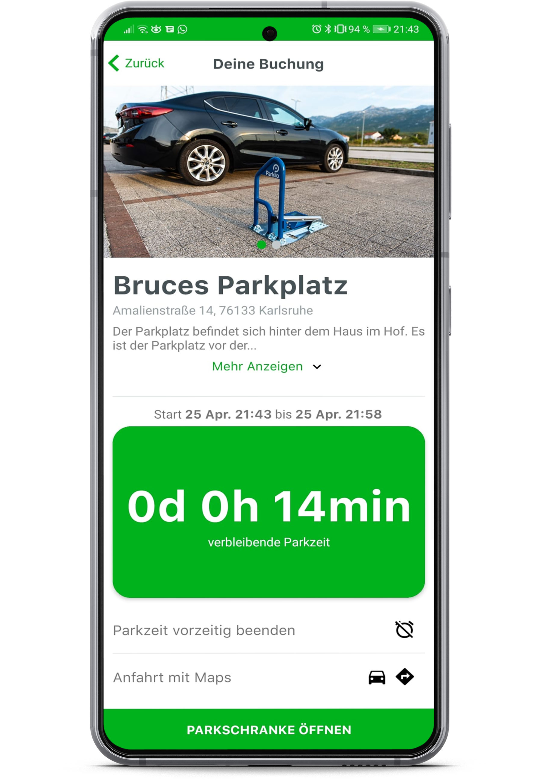 Parklio und 1-2-3 parkplatzfrei ergänzen sich ideal und vereinfachen so die Parkplatzsuche. Foto: 1-2-3 parkplatzfrei GmbH