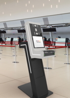 Veridos präsentiert den VeriCHECK SelfKiosk auf der FTE Global 2022. (Quelle: Veridos) Veridos präsentiert den VeriCHECK SelfKiosk auf der FTE Global 2022. (Quelle: Veridos)