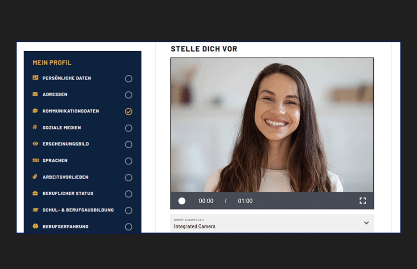 Video-Bewerbung Promotionbasis Video-Bewerbung Promotionbasis