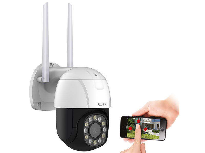 7links PTZ-IP-Überwachungskamera IPC-420, 2K+, 5x optischer Zoom, IR, WLAN, 64GB, App, www.pearl.de (Die Bildrechte liegen bei dem Verfasser der Mitteilung.) 7links PTZ-IP-Überwachungskamera IPC-420, 2K+, 5x optischer Zoom, IR, WLAN, 64GB, App, www.pearl.de (Die Bildrechte liegen bei dem Verfasser der Mitteilung.)