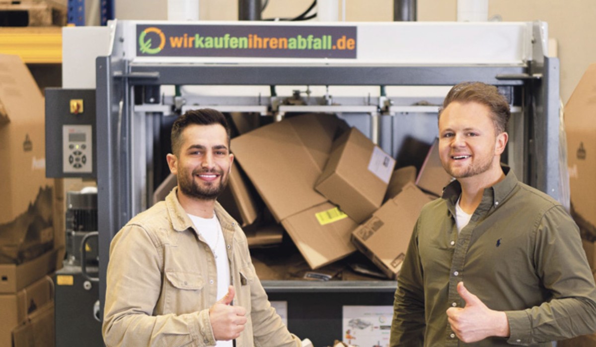 Geschäftsführer Marc Bun und Betriebsleiter Michael Akay von wirkaufenihrenabfall.de (© )