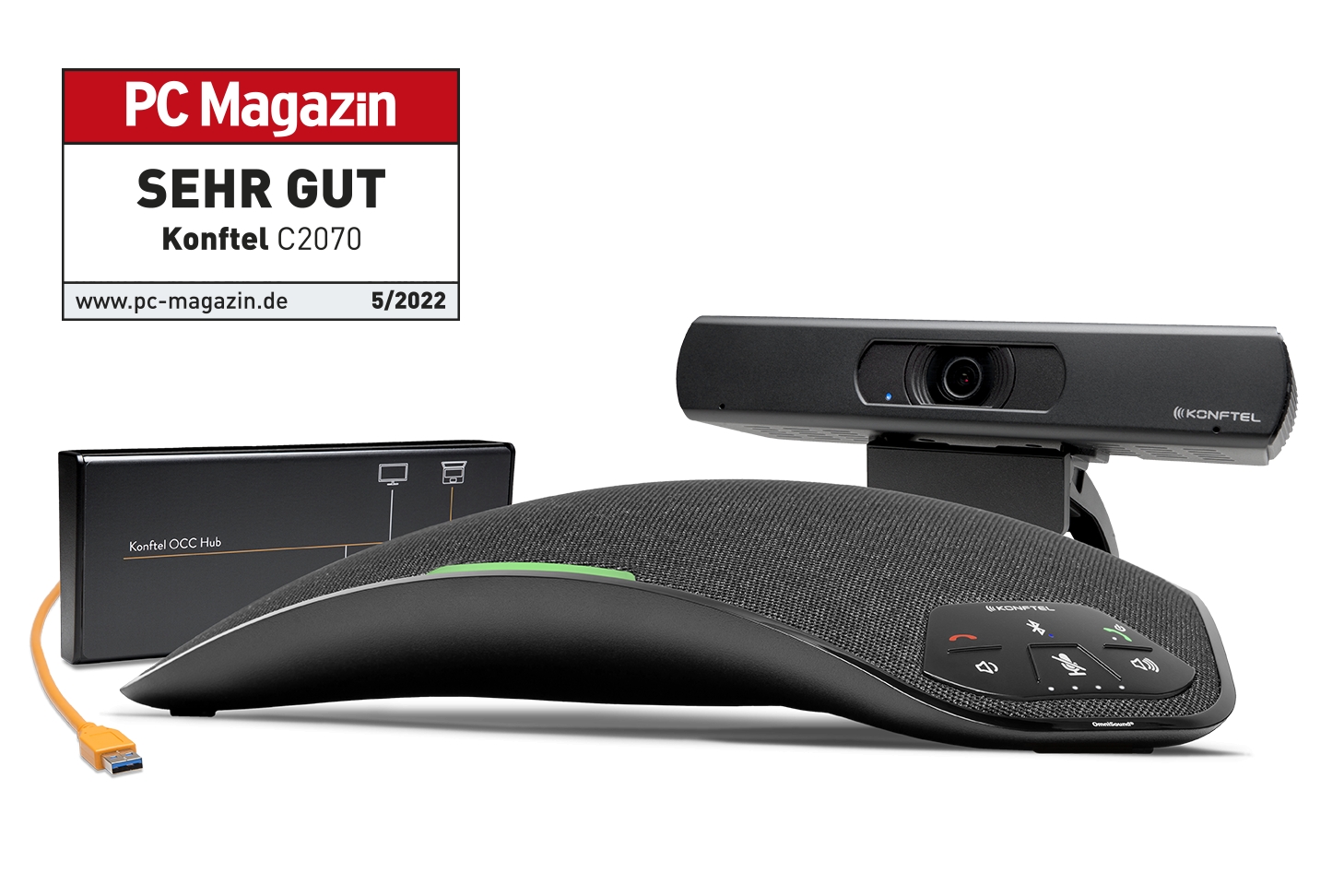 PC Magazin testet Konftel C2070 als sehr gut (Die Bildrechte liegen bei dem Verfasser der Mitteilung.)