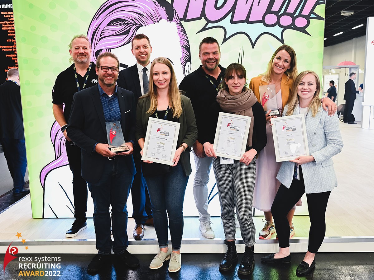 Die Gewinner des rexx Recruiting Awards 2022 (© ) Die Gewinner des rexx Recruiting Awards 2022 (© )