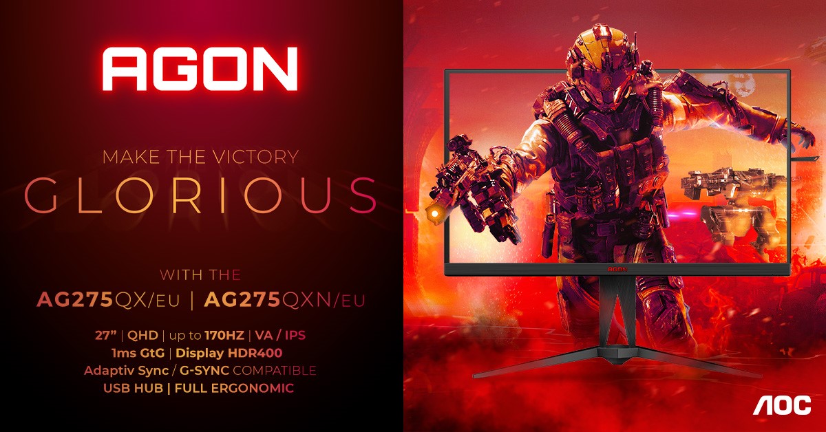 Gaming auf einem völlig neuen Level–die Monitore der 5. Generation von AGON by AOC (Die Bildrechte liegen bei dem Verfasser der Mitteilung.)