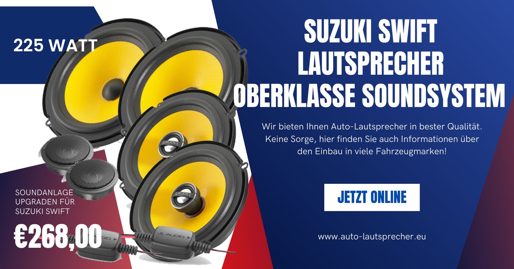 Suzuki Swift Lautsprecher Oberklasse Soundsystem 225 Watt (Die Bildrechte liegen bei dem Verfasser der Mitteilung.) Suzuki Swift Lautsprecher Oberklasse Soundsystem 225 Watt (Die Bildrechte liegen bei dem Verfasser der Mitteilung.)
