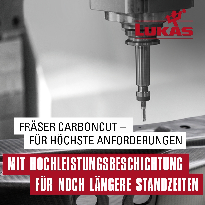 LUKAS-CarbonCut Fräser für noch längere Standzeiten (Die Bildrechte liegen bei dem Verfasser der Mitteilung.)