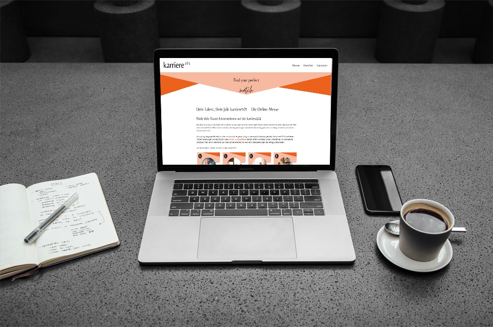 Laptop mit karriere101-Website (Die Bildrechte liegen bei dem Verfasser der Mitteilung.)