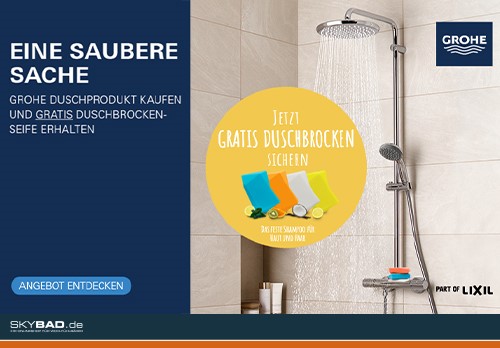 Grohe Duschbrocken Aktion (Die Bildrechte liegen bei dem Verfasser der Mitteilung.)