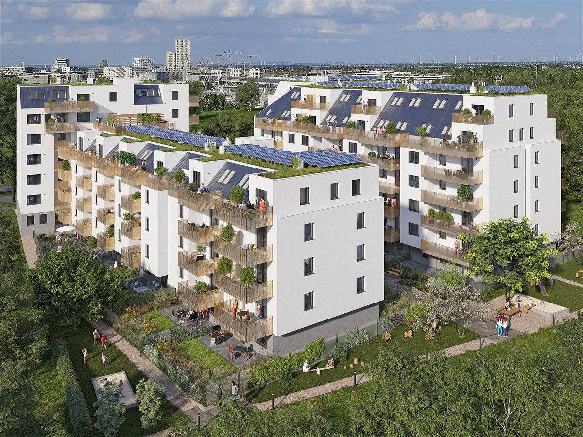 Das Grosse Glück ist eine autarke, durch Erdwärmesonden und PV-Anlage energieversorgte Wohnanlage (c) Wealthcore, VERO Digital Das Grosse Glück ist eine autarke, durch Erdwärmesonden und PV-Anlage energieversorgte Wohnanlage (c) Wealthcore, VERO Digital