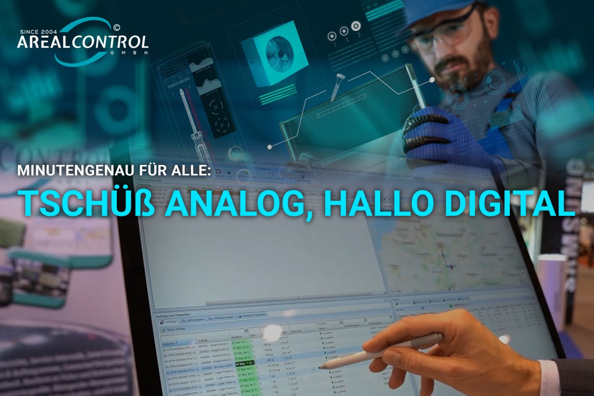 AREALCONTROL Arbeitszeiterfassung Tschüss Analog, Hallo Digital (© AREALCONTROL GmbH) AREALCONTROL Arbeitszeiterfassung Tschüss Analog, Hallo Digital (© AREALCONTROL GmbH)