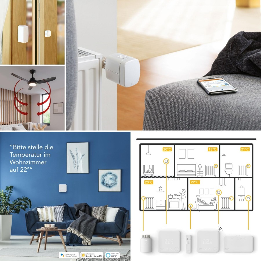Lampenwelt.de präsentiert smart steuerbare Heizungsthermostate, Fenstersensoren & Co.  (© Lampenwelt.de)