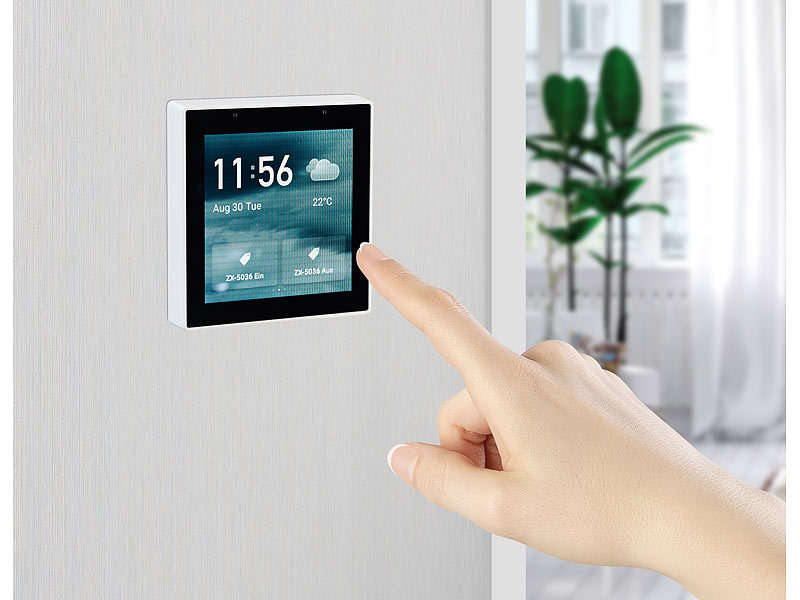 Luminea Home Control Einbau-Smarthome-Zentrale, 4"/10,2cm Touchscreen, WLAN, www.pearl.de (Die Bildrechte liegen bei dem Verfasser der Mitteilung.) Luminea Home Control Einbau-Smarthome-Zentrale, 4"/10,2cm Touchscreen, WLAN, www.pearl.de (Die Bildrechte liegen bei dem Verfasser der Mitteilung.)