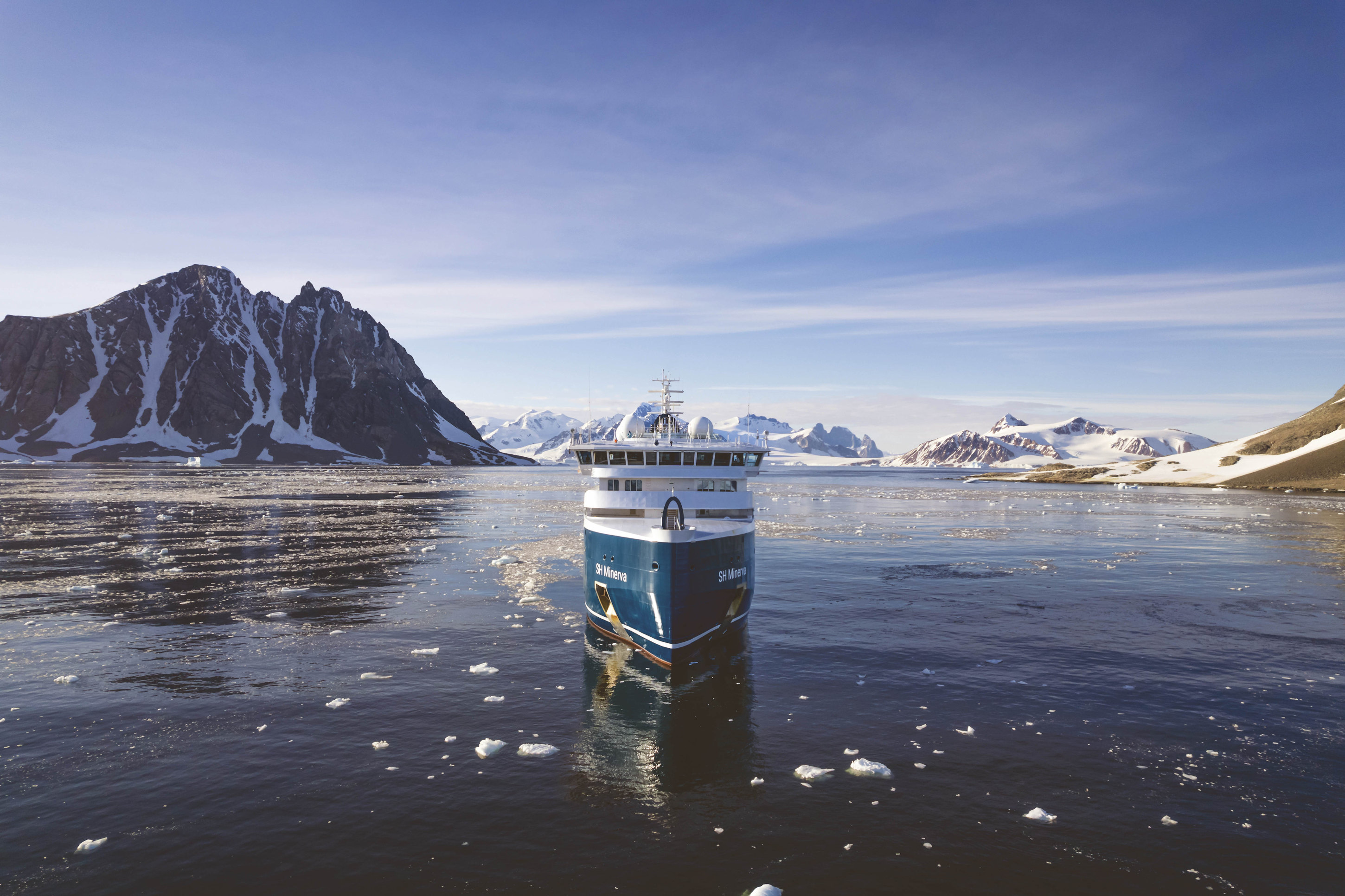 ATIWORLD offeriert eine besondere Expedition durch die Antarktis mit der"SH Minerva". (Bildquelle: Swan Hellenic)