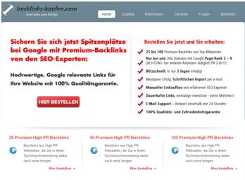 Erfolgreicher Start für backlinks-kaufen.com Erfolgreicher Start für backlinks-kaufen.com