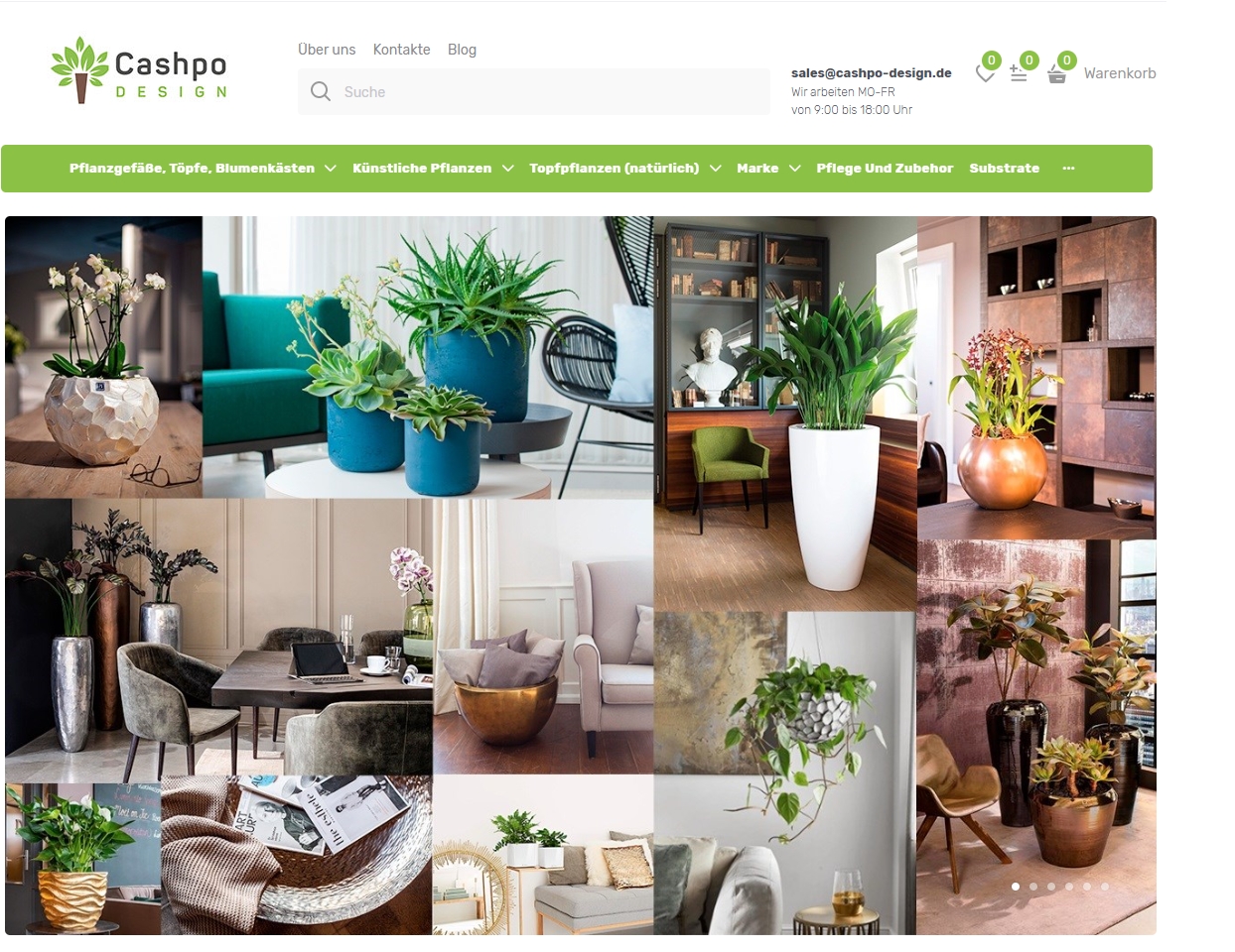 Der Online-Shop Cashpo Design
