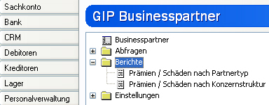 Maklerverwaltungsprogramm GIN-AX Prämienabrechnung