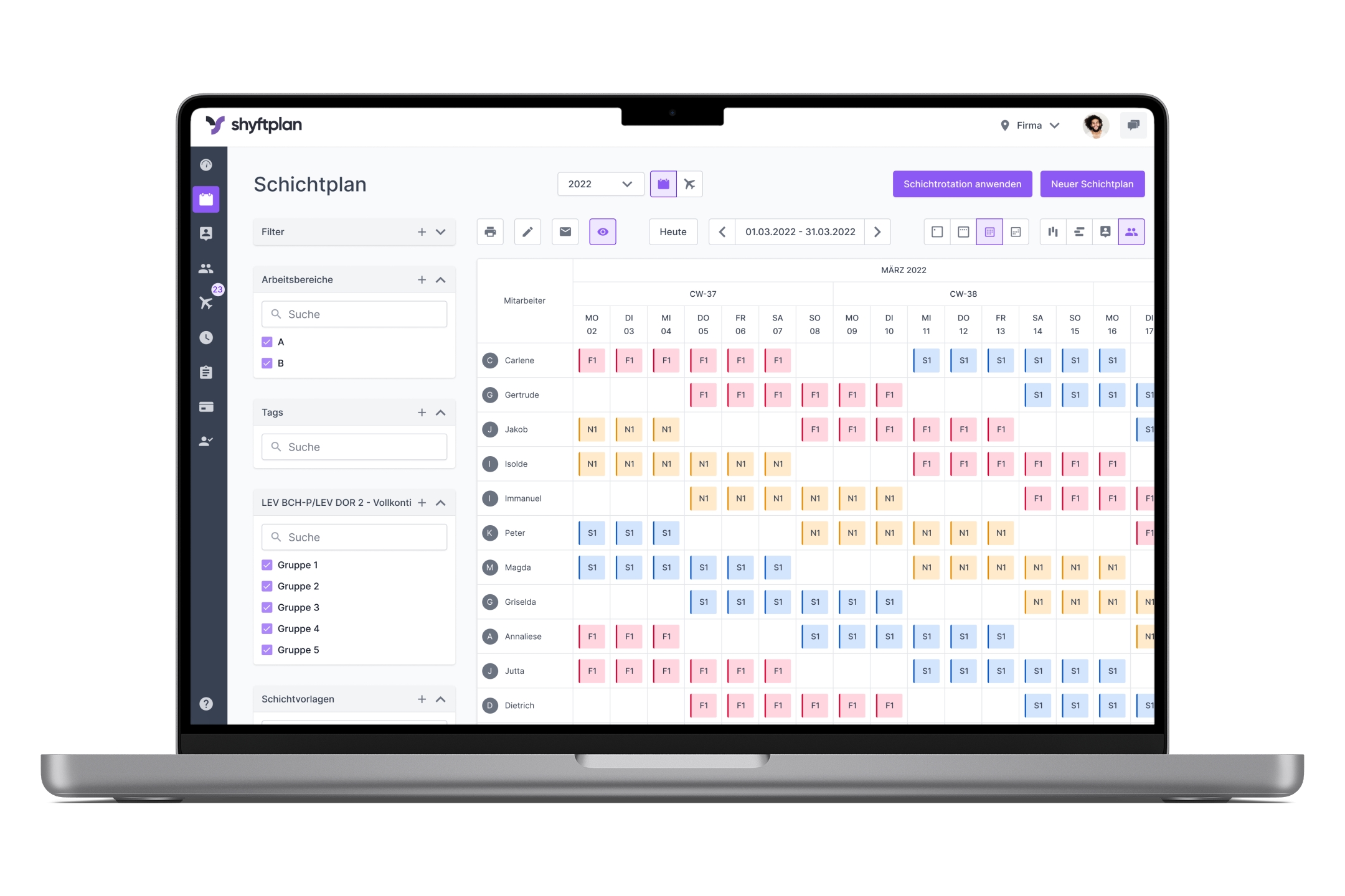 shyftplan im neuen Look (Die Bildrechte liegen bei dem Verfasser der Mitteilung.) shyftplan im neuen Look (Die Bildrechte liegen bei dem Verfasser der Mitteilung.)