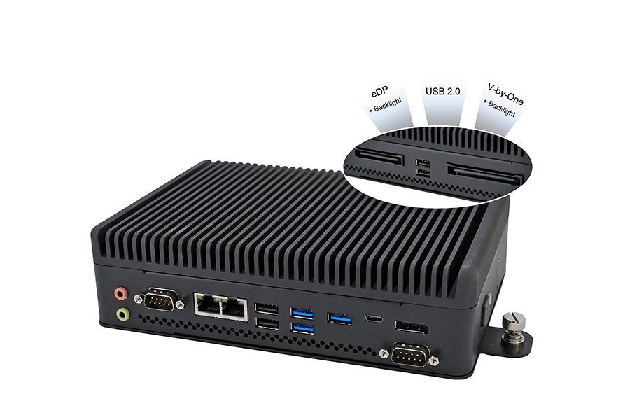 BoxPC Pro NPA-2009 von Distec mit V-by-One- und eDP-Schnittstelle (Die Bildrechte liegen bei dem Verfasser der Mitteilung.) BoxPC Pro NPA-2009 von Distec mit V-by-One- und eDP-Schnittstelle (Die Bildrechte liegen bei dem Verfasser der Mitteilung.)