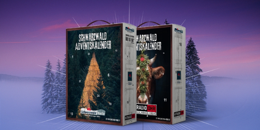Dekorativer Adventskalender mit Künstlermotiven (Die Bildrechte liegen bei dem Verfasser der Mitteilung.)