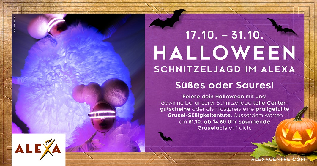 Vom 17. bis 31. Oktober stimmt das ALEXA am Alexanderplatz auf Halloween ein. (Bildquelle: ALEXA)