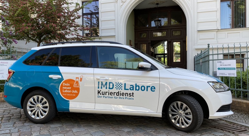 Über 70 Fahrzeuge sind für die IMD Labore in Berlin/Potsdam unterwegs. Bild: IMD Labore