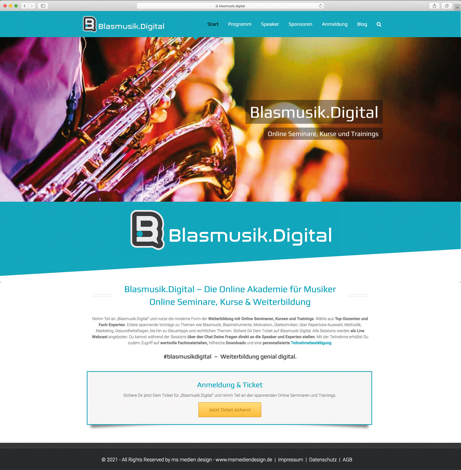 Das Portal Blasmusik.Digital digitalisiert die Weiterbildung für Musiker (Die Bildrechte liegen bei dem Verfasser der Mitteilung.)