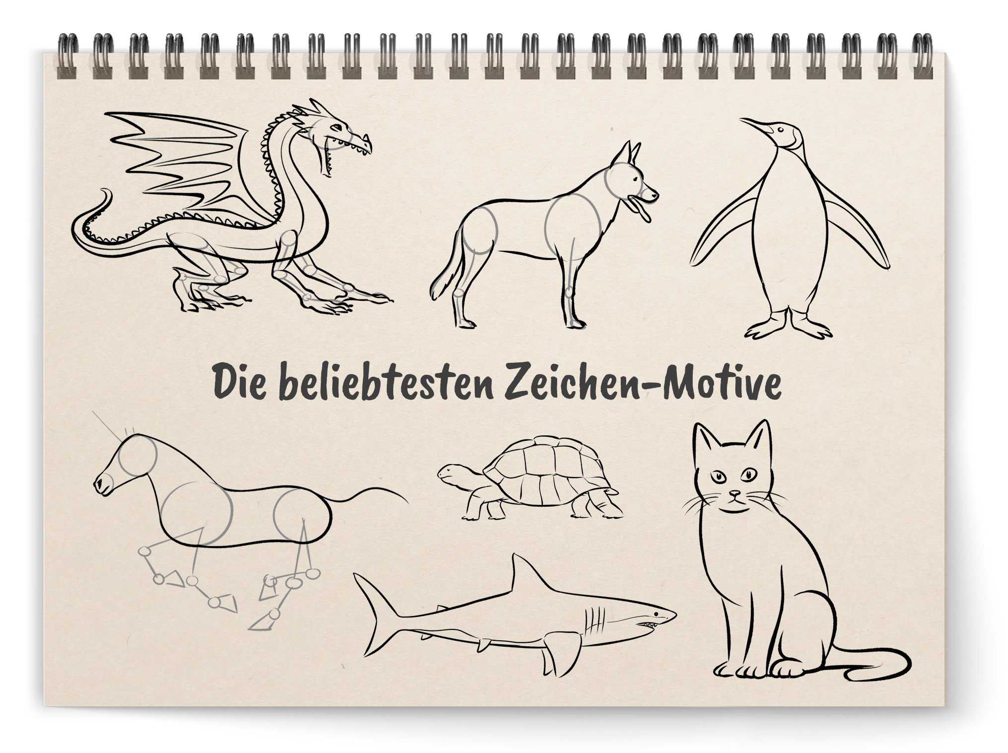 Beliebte Zeichen-Motive (Die Bildrechte liegen bei dem Verfasser der Mitteilung.)
