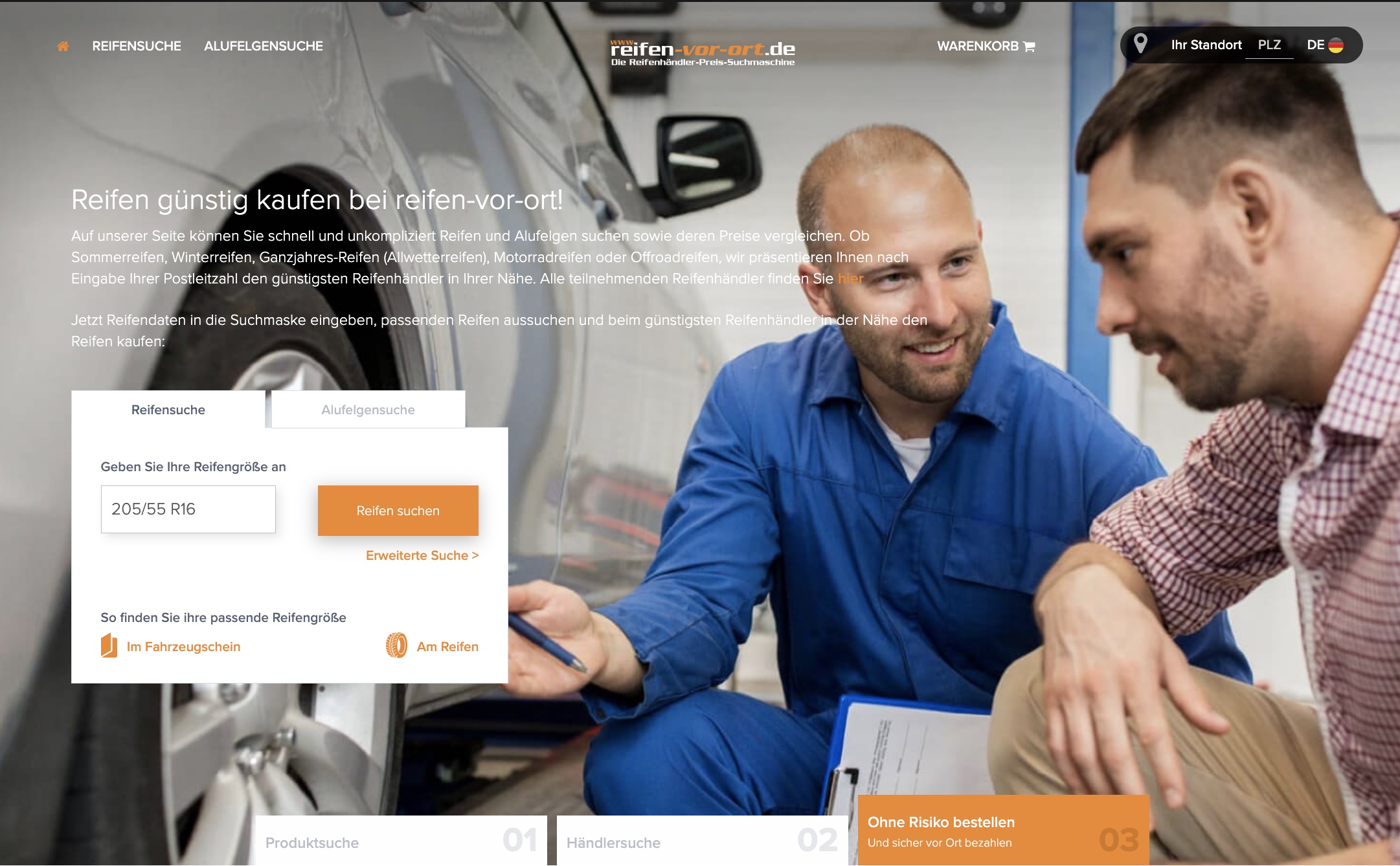 Vorteile von Onlinehandel und lokalem Werkstatt-Service beim Reifenkauf (Die Bildrechte liegen bei dem Verfasser der Mitteilung.)