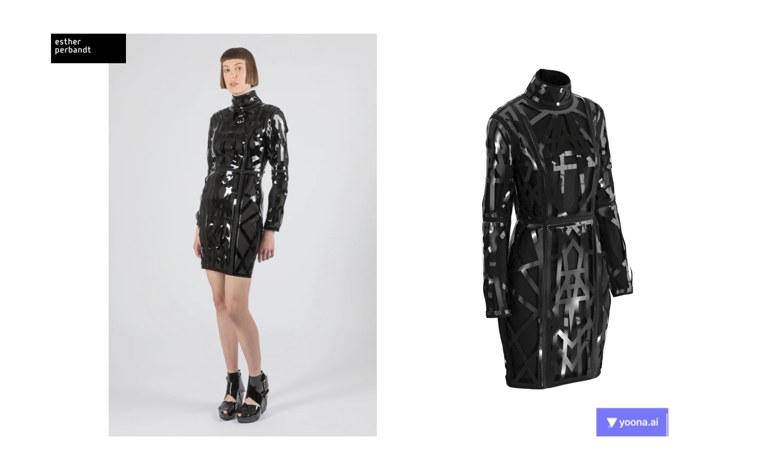 "Moonbeam" von Esther Perbandt (l.) und"Moonbeam" als 3D-Design von yoona.ai (Bildquelle: Copyright: Yoona.ai& Esther Perbandt) "Moonbeam" von Esther Perbandt (l.) und"Moonbeam" als 3D-Design von yoona.ai (Bildquelle: Copyright: Yoona.ai& Esther Perbandt)