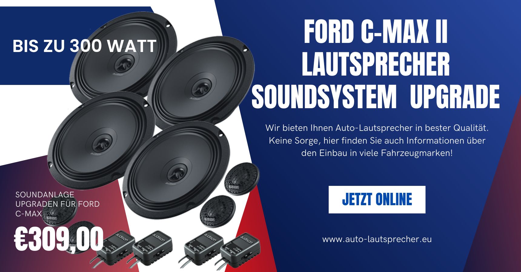 Ford C-Max II Lautsprecher Soundsystem 300 Watt Upgrade (Die Bildrechte liegen bei dem Verfasser der Mitteilung.) Ford C-Max II Lautsprecher Soundsystem 300 Watt Upgrade (Die Bildrechte liegen bei dem Verfasser der Mitteilung.)