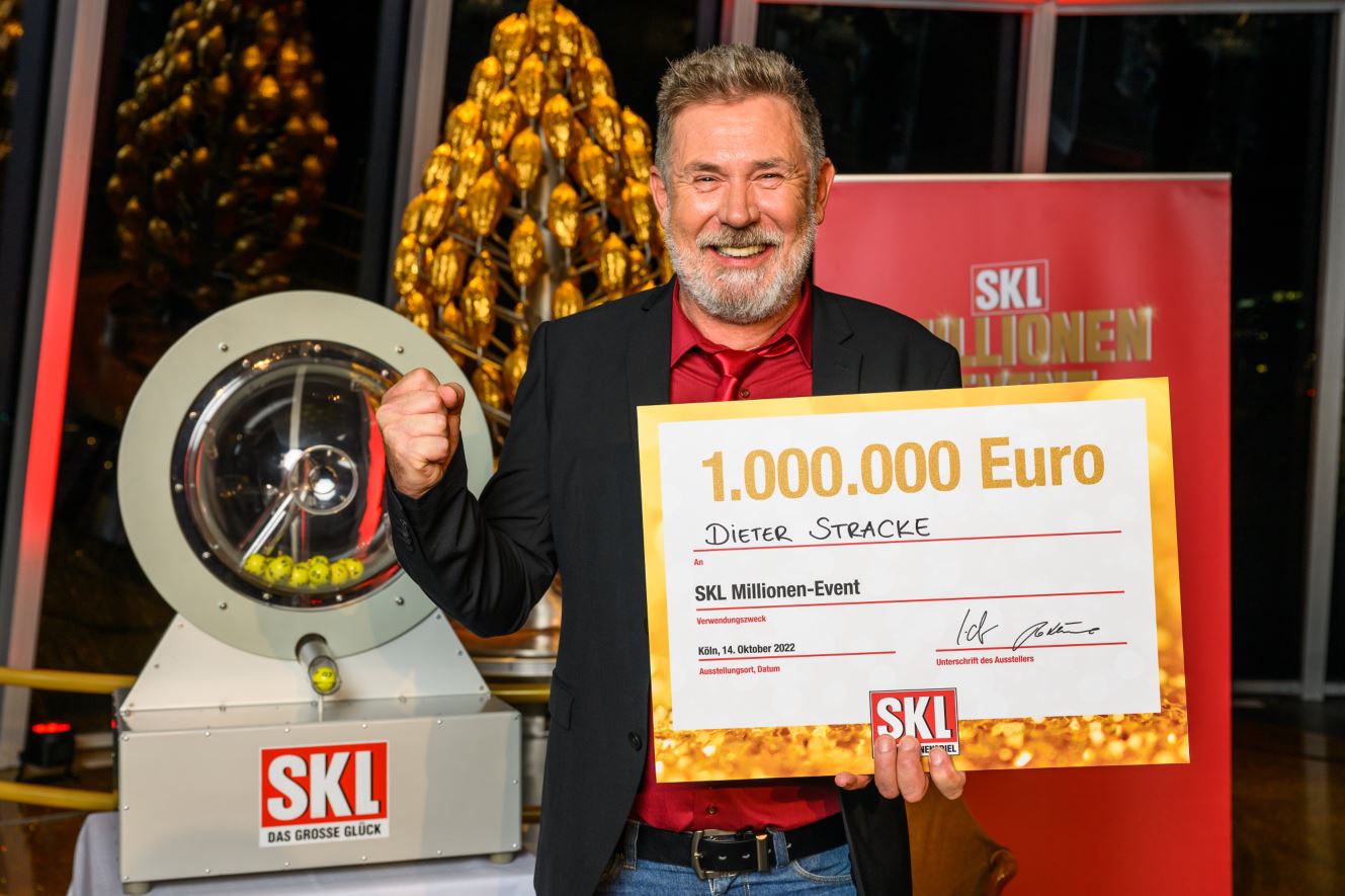 Neu-Millionär Dieter Stracke freut sichüber seinen Millionengewinn. (Bildquelle:©GKL_Willi Weber)