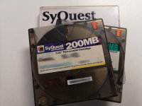Vor dem Siegeszug der CDs und DVDs sehr beliebt: SyQuest-Cartridges Vor dem Siegeszug der CDs und DVDs sehr beliebt: SyQuest-Cartridges