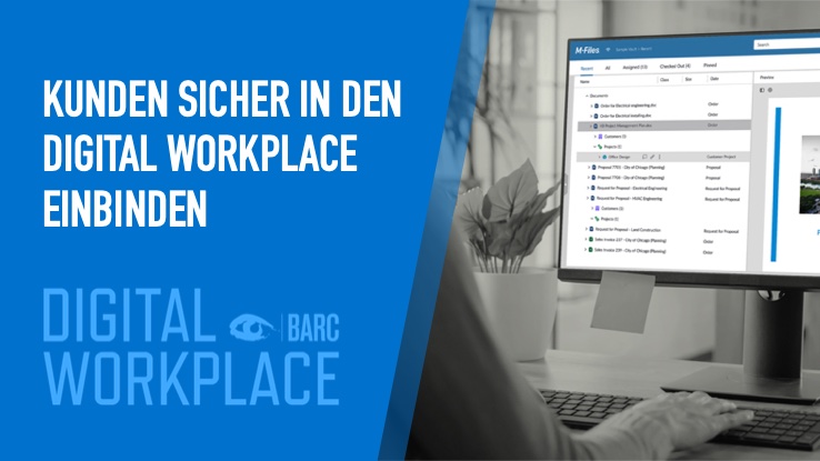 Mit M-Files werden Externe perfekt in den Digital Workplace eingebunden (Bild: M-Files). (Die Bildrechte liegen bei dem Verfasser der Mitteilung.) Mit M-Files werden Externe perfekt in den Digital Workplace eingebunden (Bild: M-Files). (Die Bildrechte liegen bei dem Verfasser der Mitteilung.)