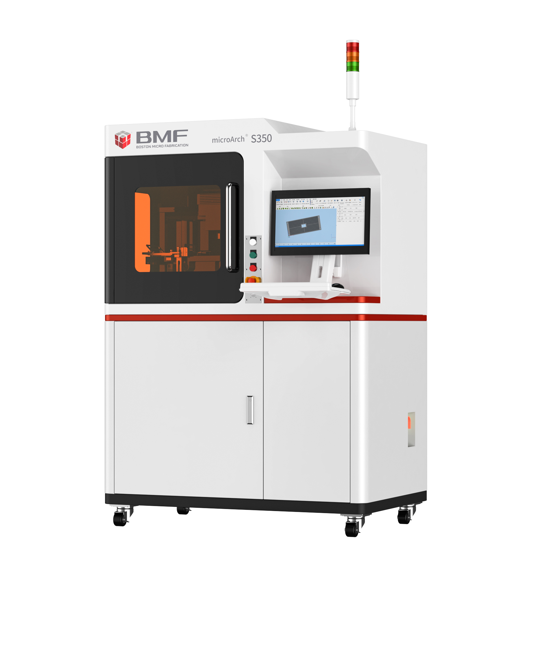 Der microArch™S350 sorgt mit 25µm Auflösung für hohe Bauteilqualität und Druckgeschwindigkeit (Bildquelle: BMF Precision Inc.)