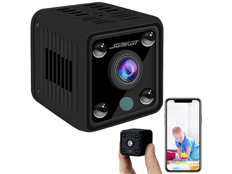 Somikon Akku-Micro-IP-Kamera DV-715.cube, Nachtsicht, WLAN, www.pearl.de (Die Bildrechte liegen bei dem Verfasser der Mitteilung.)