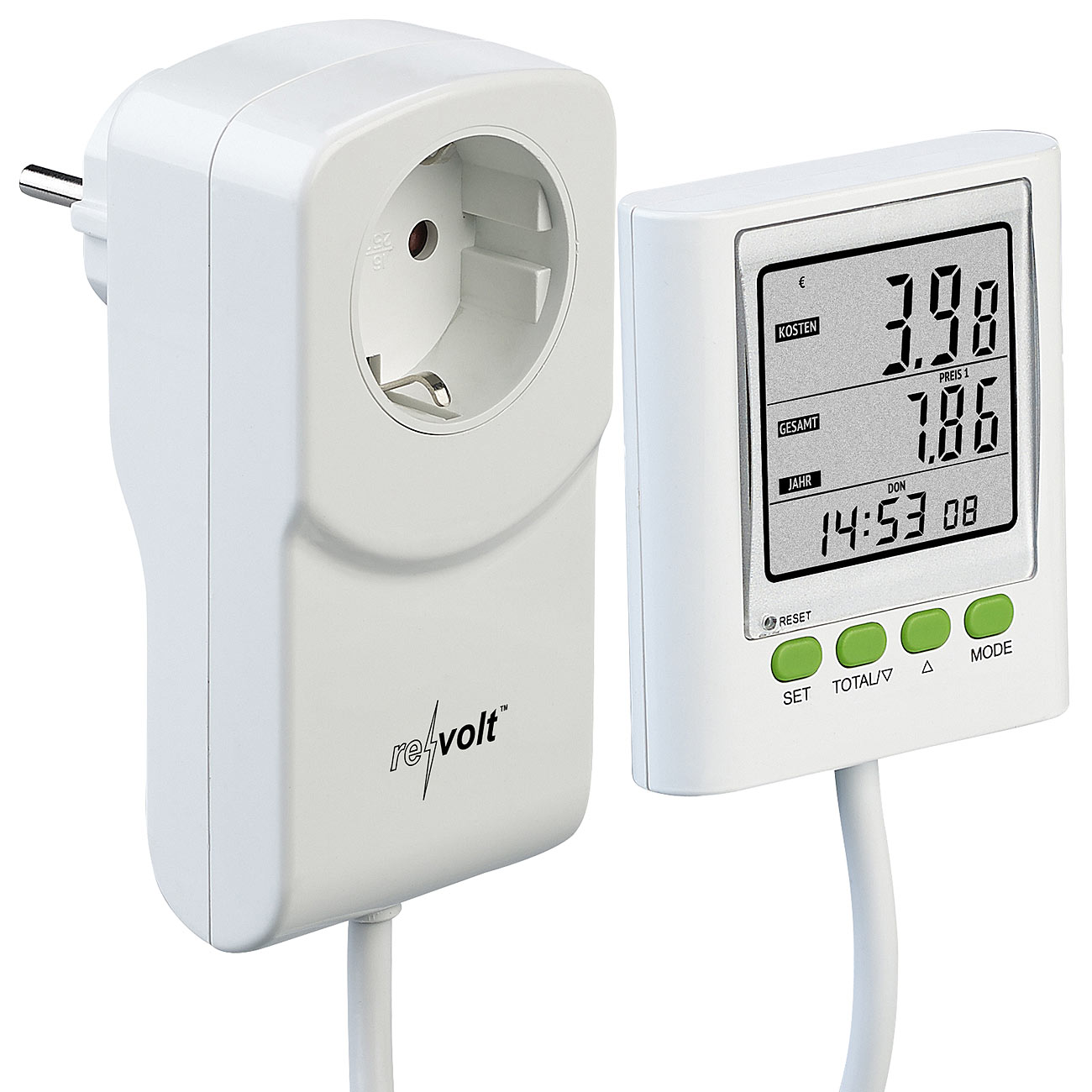 revolt Digitaler Energiekosten-Messer& Strom-Zähler, 2 Tarife, CO2-Anzeige, www.pearl.de (Die Bildrechte liegen bei dem Verfasser der Mitteilung.) revolt Digitaler Energiekosten-Messer& Strom-Zähler, 2 Tarife, CO2-Anzeige, www.pearl.de (Die Bildrechte liegen bei dem Verfasser der Mitteilung.)