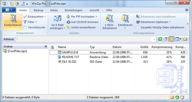 PRESSE-NOTIZ: WinZip 14.5 ab sofort erhältlich - Mit Multifunktionsleiste im Microsoft Office 2010-S PRESSE-NOTIZ: WinZip 14.5 ab sofort erhältlich - Mit Multifunktionsleiste im Microsoft Office 2010-S
